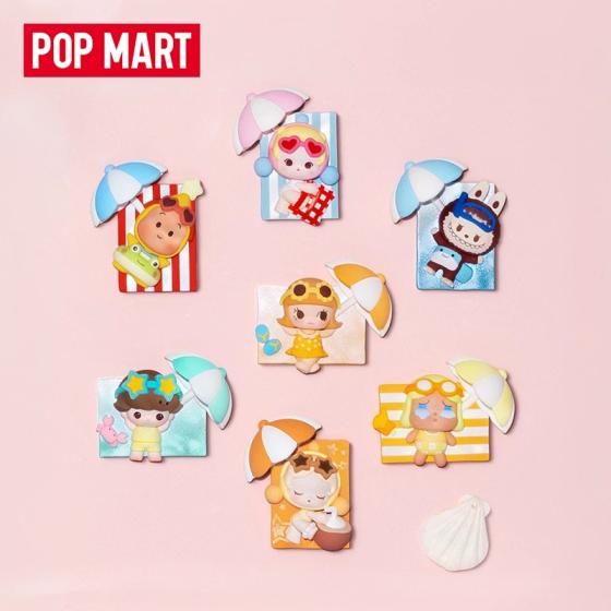 POPMART泡泡玛特泡泡萌粒 海岛度假系列冰箱贴盲盒周边家居